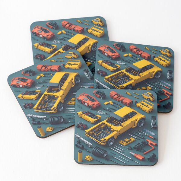 Item preview, "Crafting Efficiency: An Artistic Illustration of Essential Car Tool Kits" designed and sold by Best-Art-32.