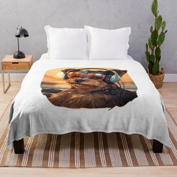 Item preview, Yorkshire Terrier Dog with Headphones: Beats and Barks designed and sold by Artful-Adam.