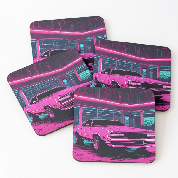 Artikelvorschau, Synthwave-Muscle-Car entworfen und verkauft von NeatSplash.