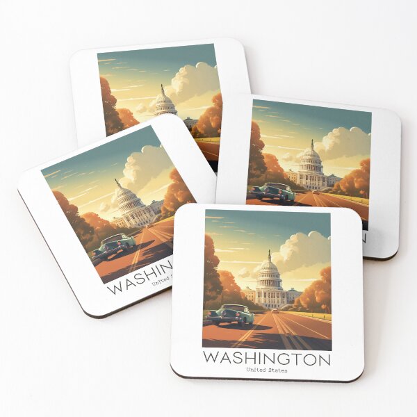 Item preview, A Vintage Travel Illustration of Washington D.C. - US  designed and sold by GoodOldVintage.