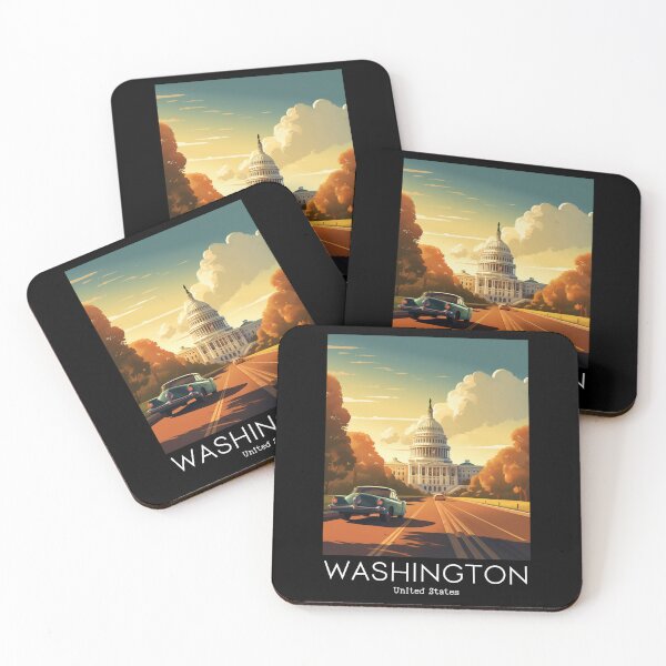Item preview, A Vintage Travel Illustration of Washington D.C. - US  designed and sold by GoodOldVintage.