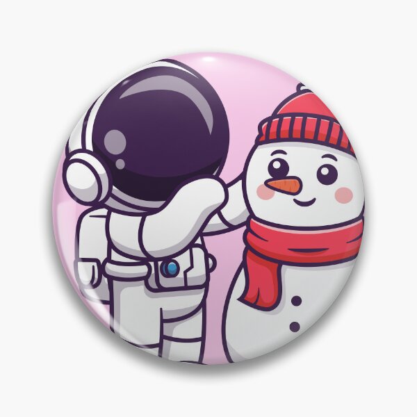 Item preview, Cute Astronaut's Cosmic Snowman Play designed and sold by hjian8219.