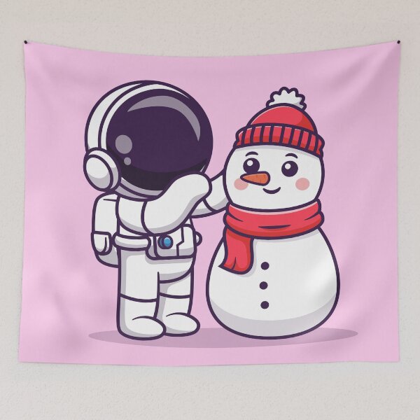 Item preview, Cute Astronaut's Cosmic Snowman Play designed and sold by hjian8219.