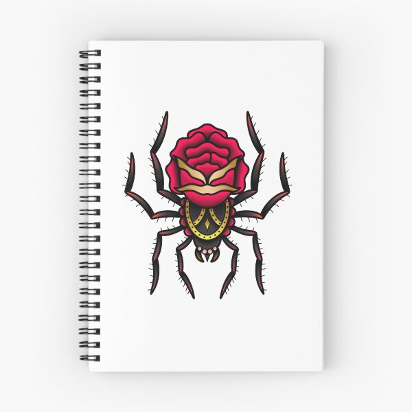 Artikelvorschau, Inktober-Spinnen-Old-School-Tattoo entworfen und verkauft von prscllart.