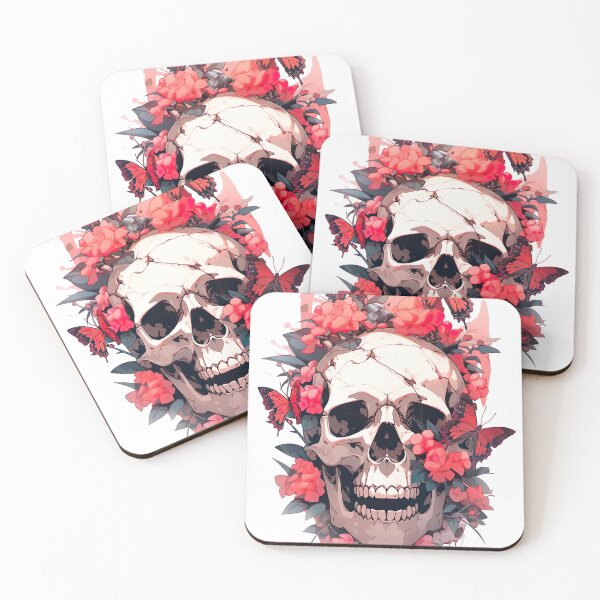 Item preview, Flowers and blooming skulls designed and sold by Kalsaver.