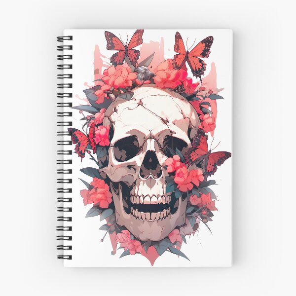 Item preview, Flowers and blooming skulls designed and sold by Kalsaver.