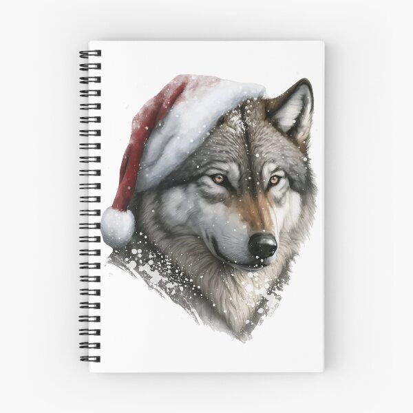 Item preview, Christmas wolf designed and sold by PrettyPittie Shop.