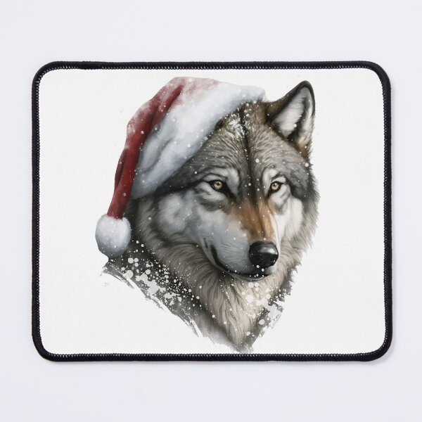 Item preview, Christmas wolf designed and sold by PrettyPittie Shop.