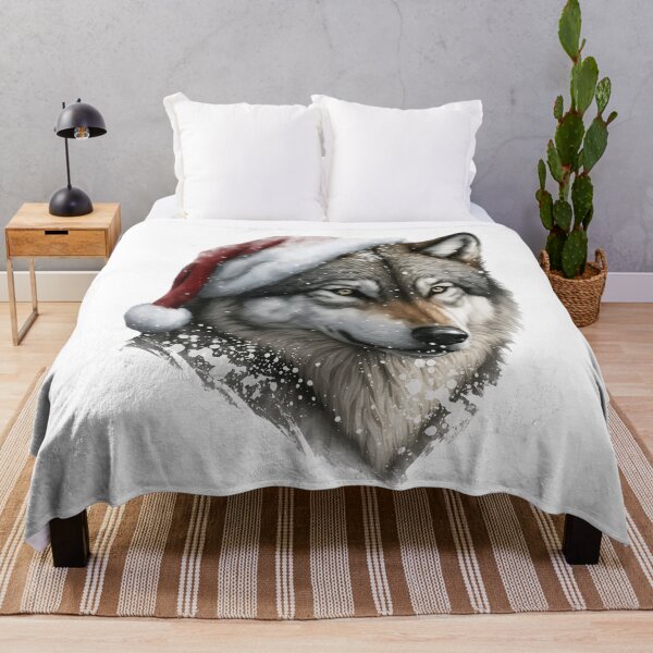 Item preview, Christmas wolf designed and sold by PrettyPittie Shop.