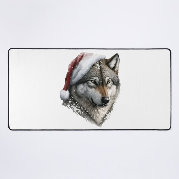 Item preview, Christmas wolf designed and sold by PrettyPittie Shop.