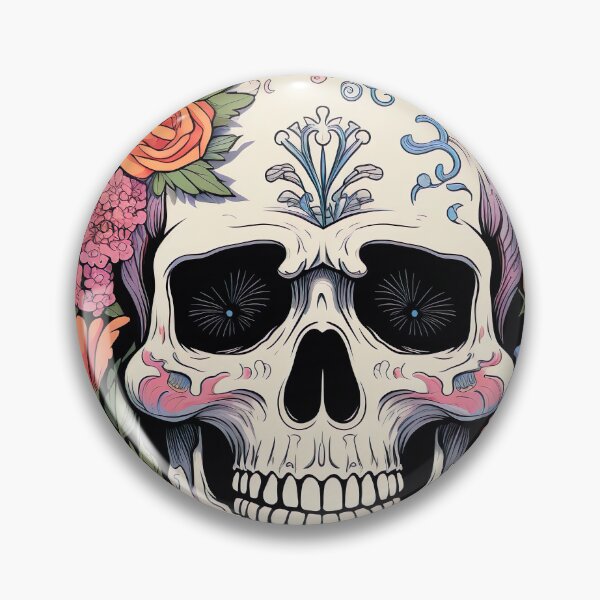 Item preview, Flowers and blooming skulls 3 designed and sold by Kalsaver.