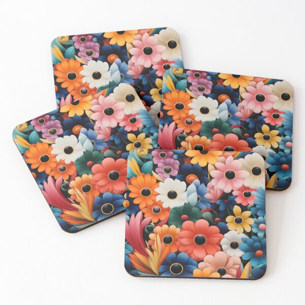 Item preview, multicolored floral seamless pattern designed and sold by Autaporn199.