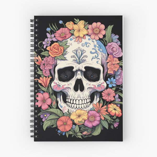 Item preview, Flowers and blooming skulls 3 designed and sold by Kalsaver.