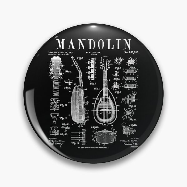 Item preview, Mandolin Player Musician Musical Instrument Vintage Patent designed and sold by GrandeDuc.