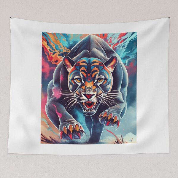 Item preview, Black wild cat 7 designed and sold by rayo-art.