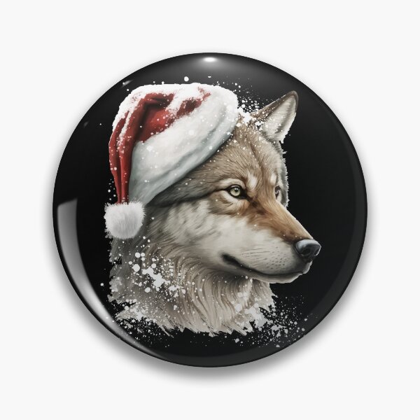 Item preview, Christmas wolf designed and sold by PrettyPittie Shop.