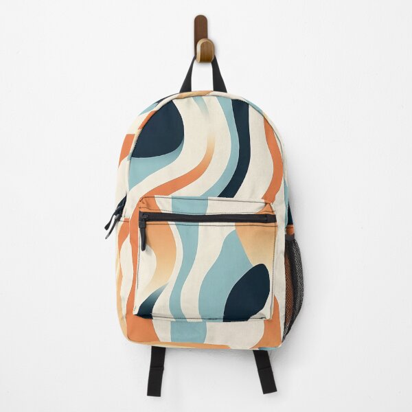 Item preview, Orange Graphic Abstract Background with Wave Shape designed and sold by exitbird.