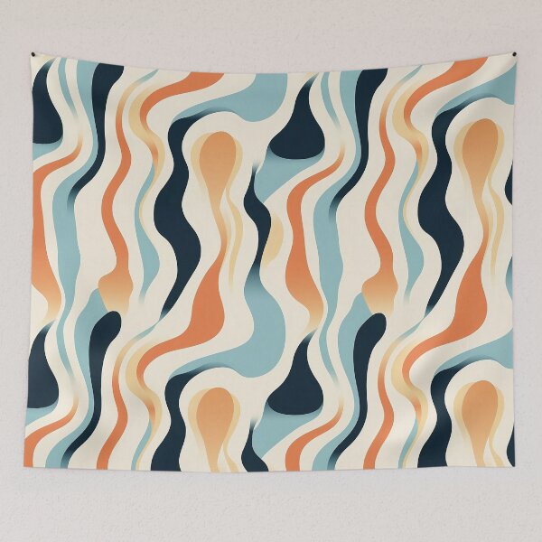 Item preview, Orange Graphic Abstract Background with Wave Shape designed and sold by exitbird.