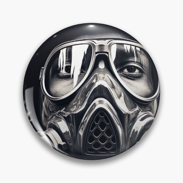 Item preview, Photo of a soldier wearing a gas mask telling us to build a better future designed and sold by Kalsaver.