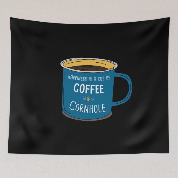 Item preview, Cornhole & Coffee is happiness designed and sold by orlumbuspirate.