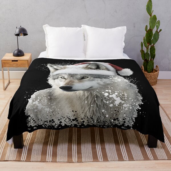 Item preview, Christmas wolf designed and sold by PrettyPittie Shop.