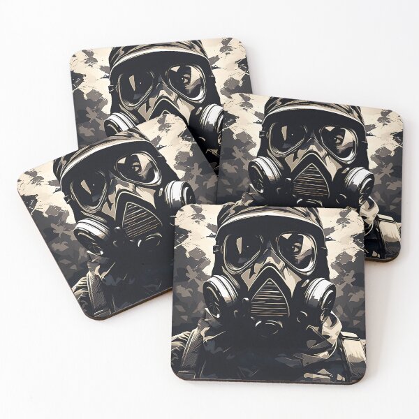 Item preview, Photo of a soldier wearing a gas mask 2  designed and sold by Kalsaver.
