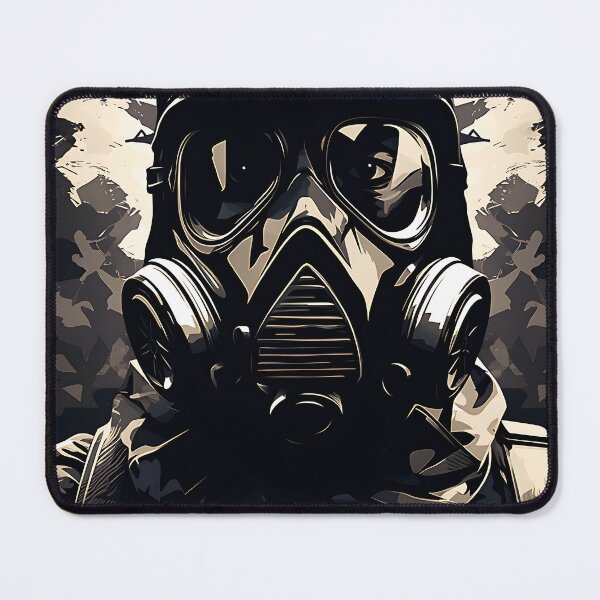Item preview, Photo of a soldier wearing a gas mask 2 designed and sold by Kalsaver.