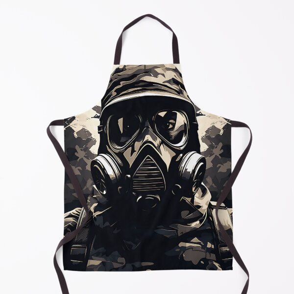 Item preview, Foto de un soldado con una máscara antigás 2 designed and sold by Kalsaver.