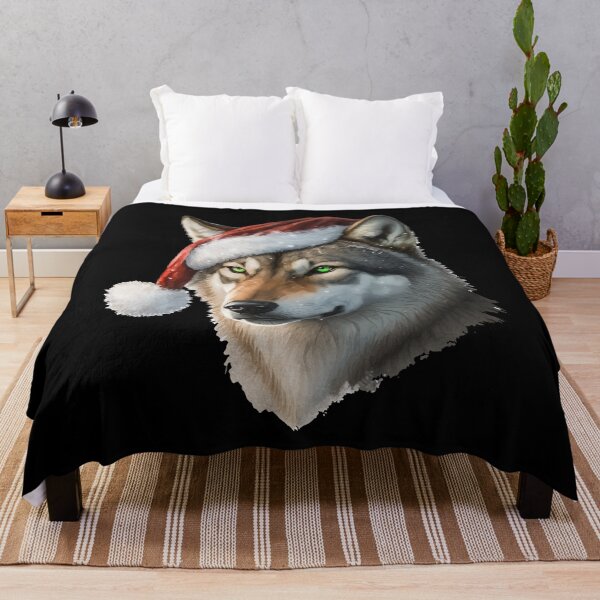 Item preview, Christmas wolf designed and sold by PrettyPittie Shop.