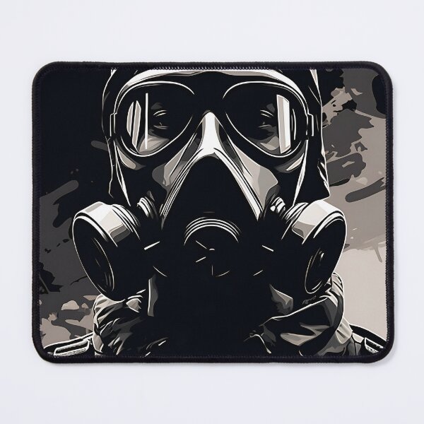 Item preview, Photo of a soldier wearing a gas mask 3 designed and sold by Kalsaver.