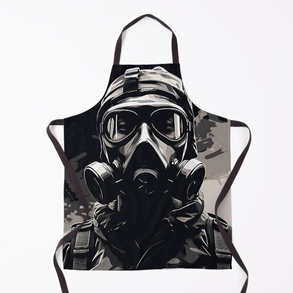 Item preview, Foto de un soldado con una máscara antigás 3 designed and sold by Kalsaver.