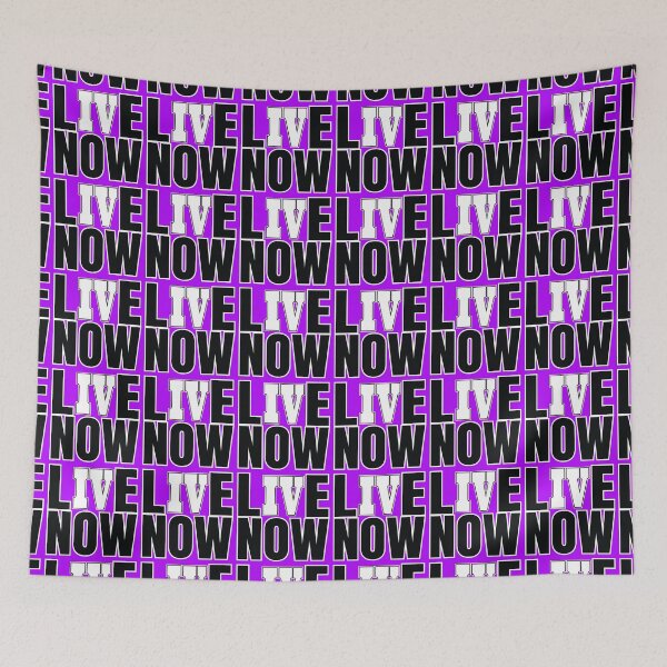 Item preview, Live Four (for) Now Cryptic Slogan Phrase designed and sold by Harlake.