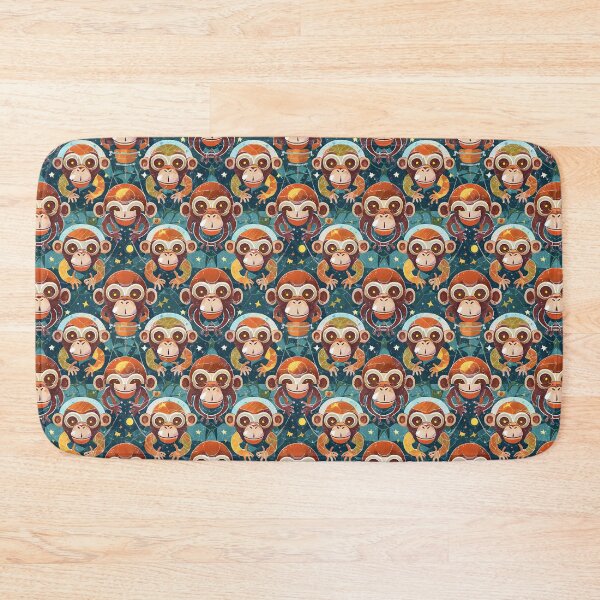 Item preview, Space Monkeys Pattern designed and sold by GooGooPop.