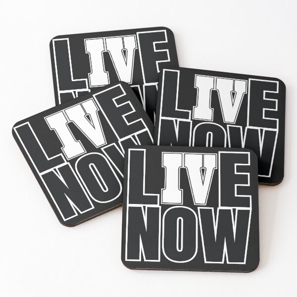 Item preview, Live Four (for) Now Cryptic Slogan Phrase designed and sold by Harlake.