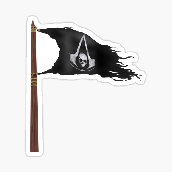 Item preview, Assassin's creed black flag pirate flag  designed and sold by Becky-Marie.
