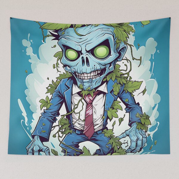 Item preview, light green grass zombie designed and sold by Kalsaver.