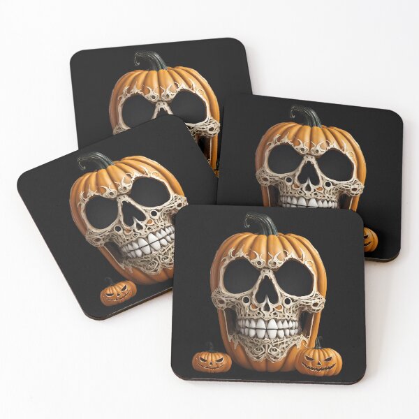 Item preview, funny skeleton pumpkin head, Halloween designed and sold by in-leggings.