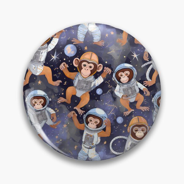 Item preview, Dancing Space Monkeys Pattern designed and sold by GooGooPop.