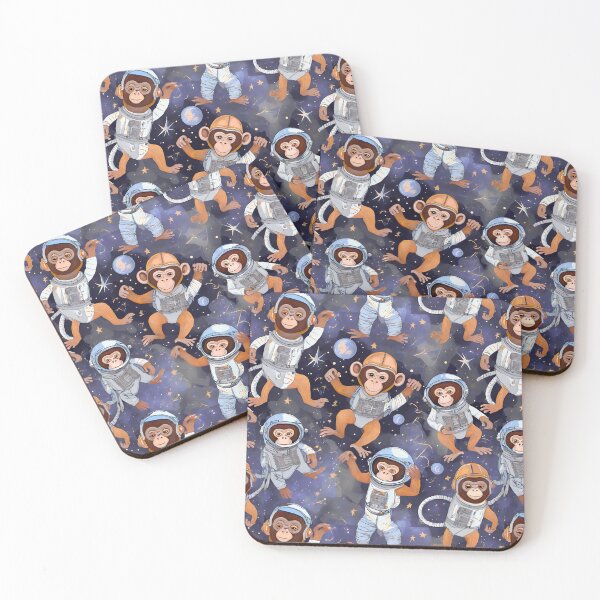 Item preview, Dancing Space Monkeys Pattern designed and sold by GooGooPop.