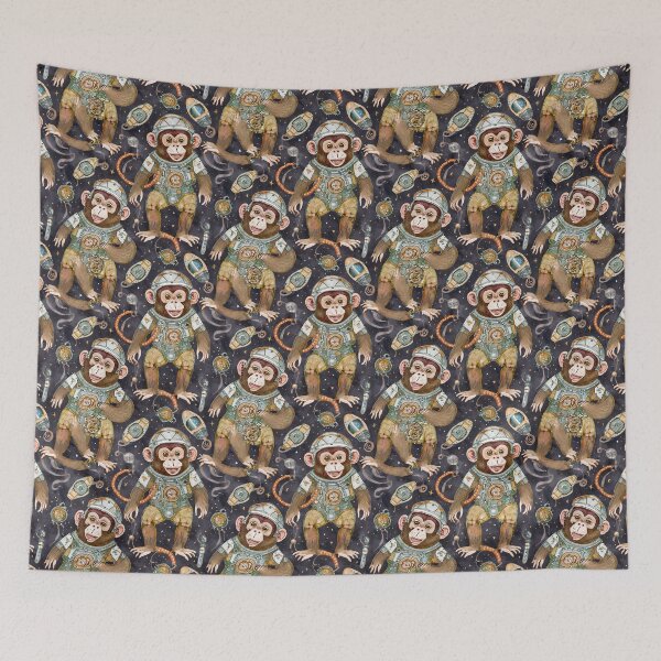Item preview, Monkey in Space Pattern designed and sold by GooGooPop.