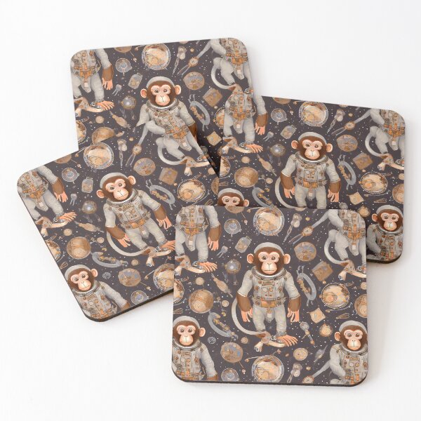Item preview, Astronaut Monkey Pattern designed and sold by GooGooPop.
