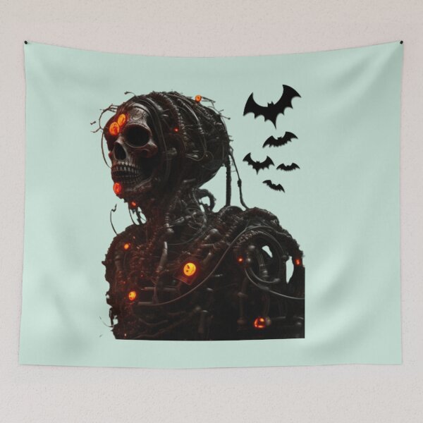 Item preview, Halloween futuristic biomechanical cyberpunk designed and sold by JaroDesign2023.
