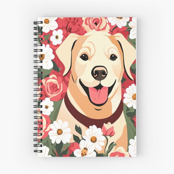 Item preview, Labrador Retriever sobre un fondo de rosas y flores designed and sold by GInnovators.