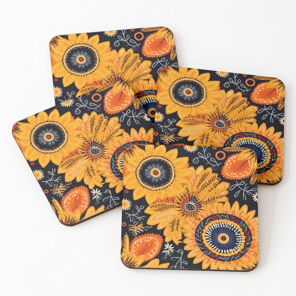 Item preview, Tribal Sunflower Art: Nature's Precision - Fall Pattern designed and sold by 21 Dragonflies.