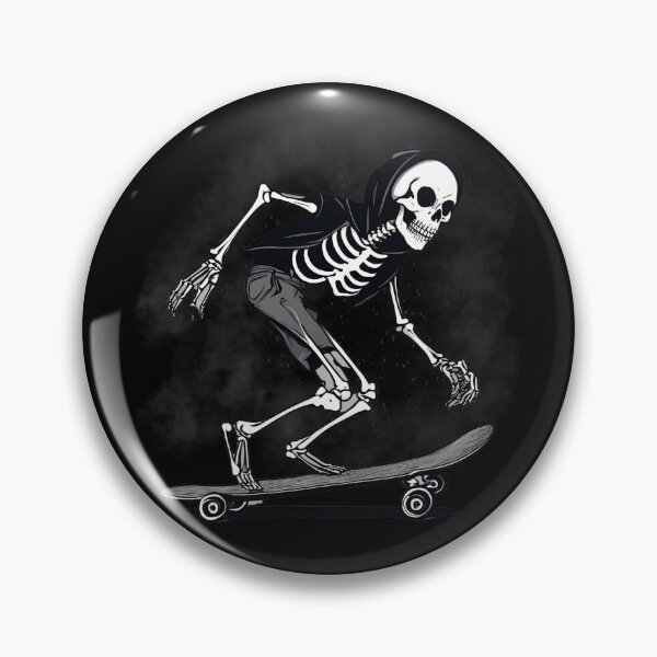 Item preview, hooligan skeleton riding on a skateboard designed and sold by in-leggings.