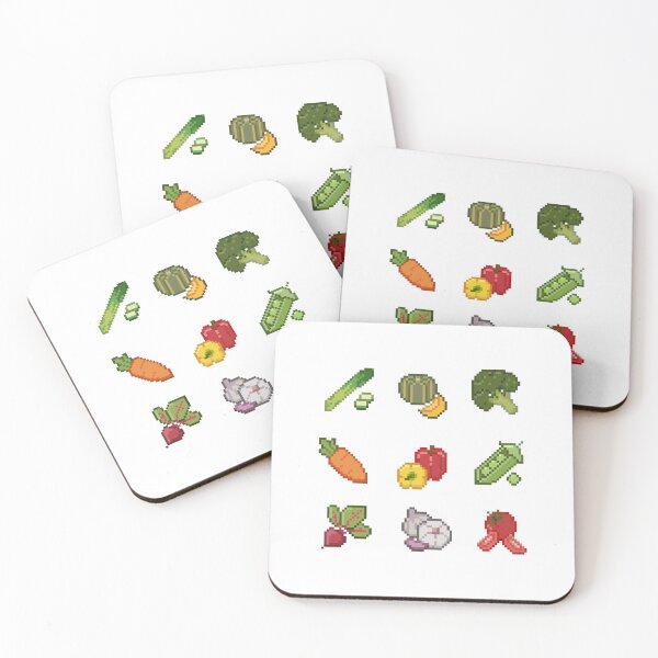 Item preview, Cute Pixel Art Vegetable Set  designed and sold by jebi-garden.