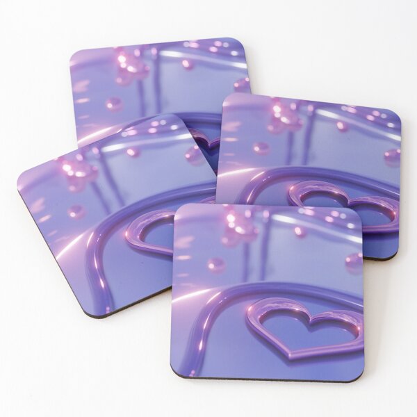 Item preview, Abstract Dreamy Heart Purple designed and sold by m00n1night.