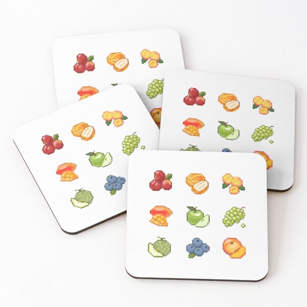 Item preview, Cute Pixel Art Fruit Set  designed and sold by jebi-garden.