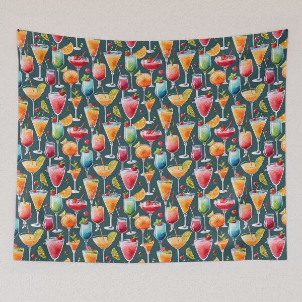 Item preview, Holiday Cocktails Pattern designed and sold by GooGooPop.