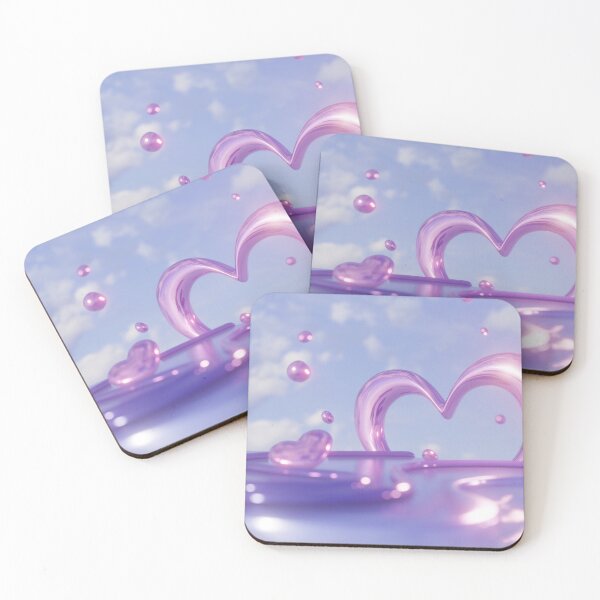 Item preview, Abstract Dreamy Heart Pink designed and sold by m00n1night.
